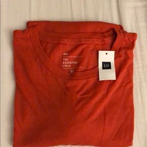Gap Essential Crew T-shirt size M color orange